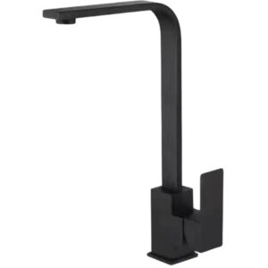 Black Square Kitchen Sink Mixer Tap – SUS304 Stainless Steel
