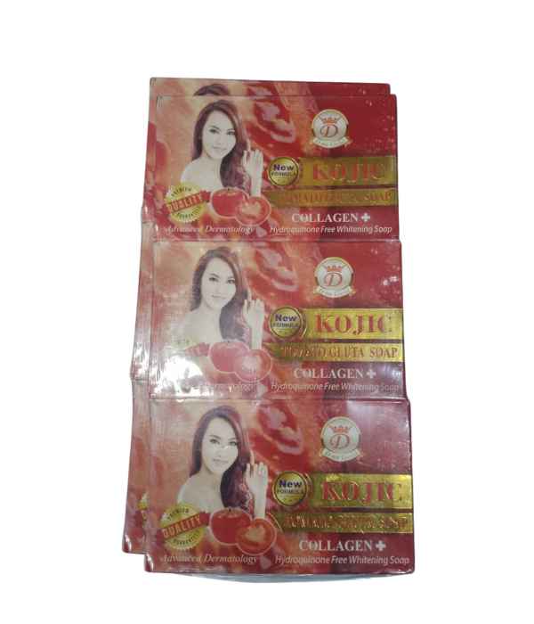 D-ne Gold Kojic Tomato Gluta Collagen+ Hydroquinone Free Whitening Soap. _ Ujulity Ventures Nigeria